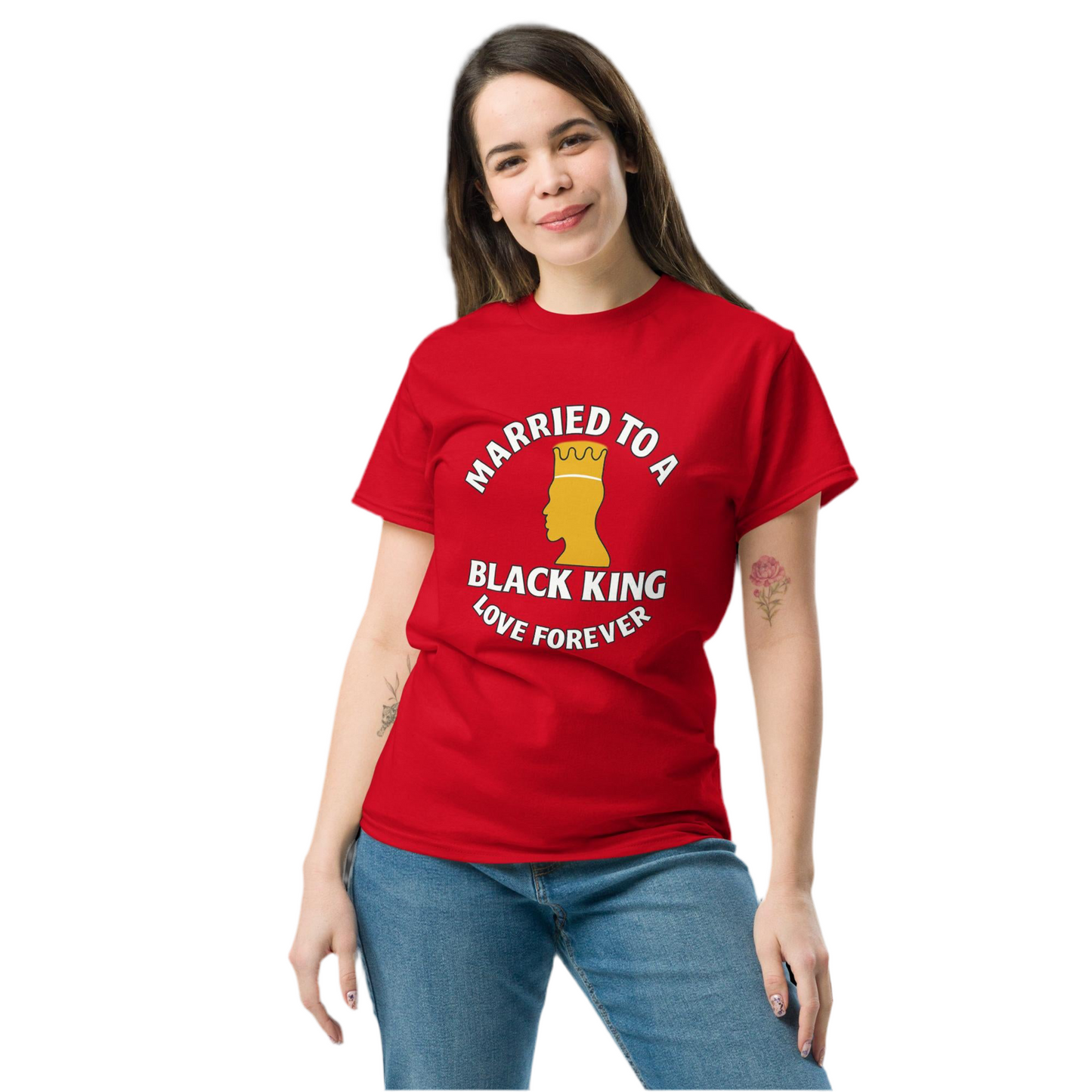 Married to a Black King Love Forever Tee