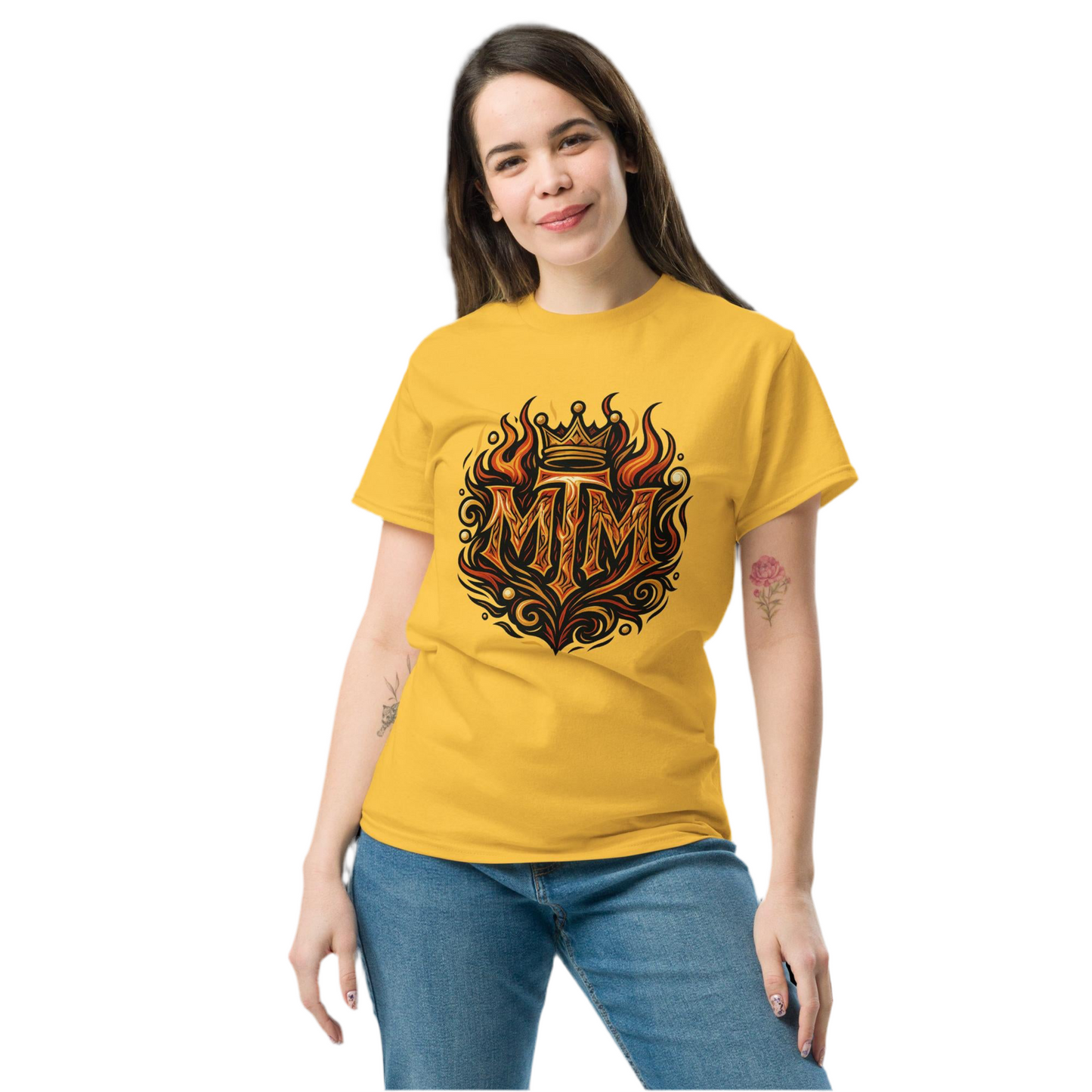 MTM Crown Flame Tee Married to a Mexican Power Shirt Unisex