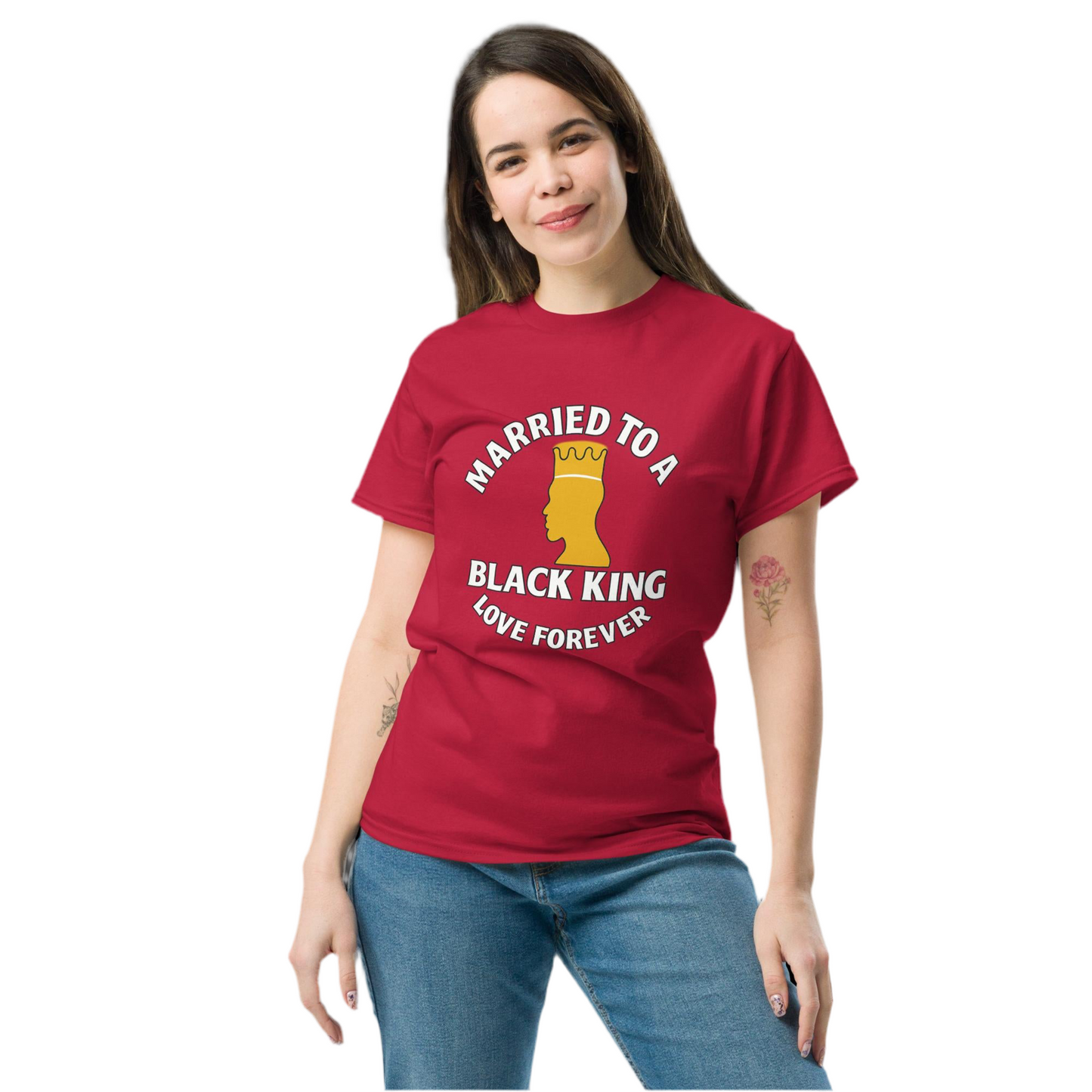 Married to a Black King Love Forever Tee