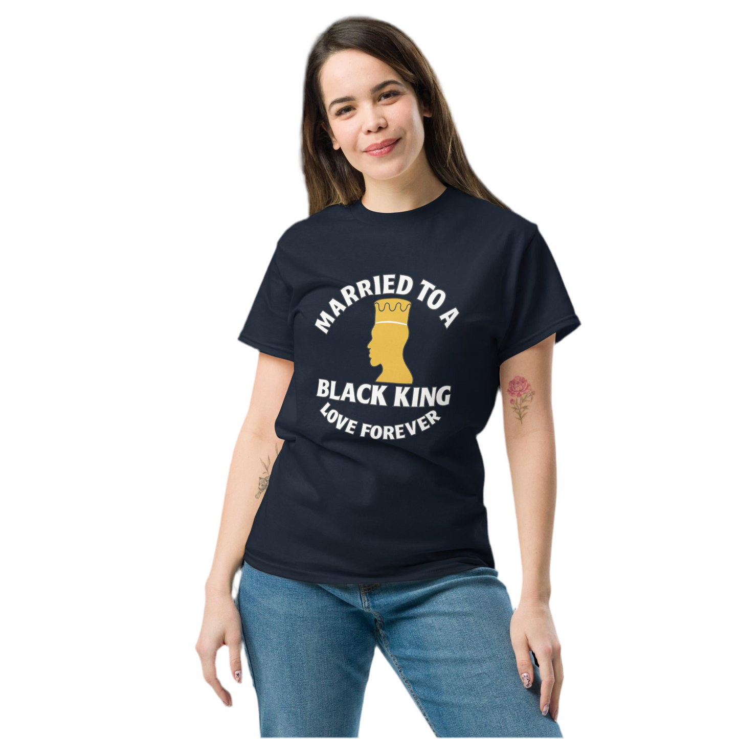 Married to a Black King Love Forever Tee