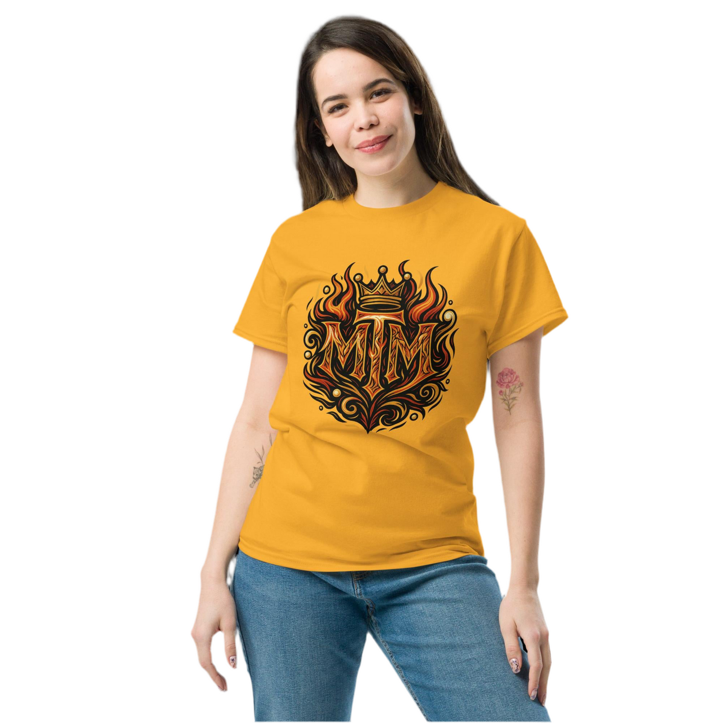 MTM Crown Flame Tee Married to a Mexican Power Shirt Unisex