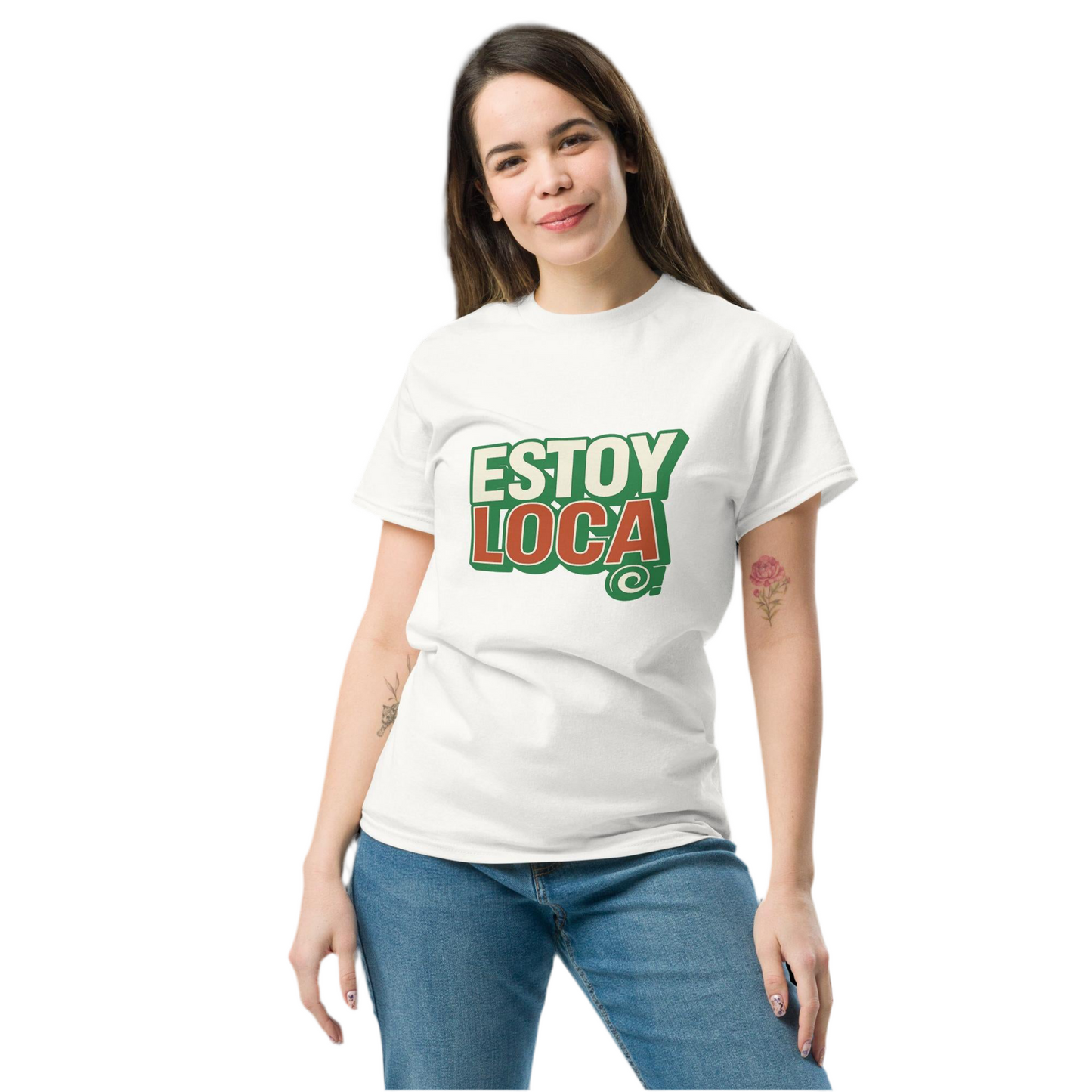 Estoy Loca Bold Tee – Red, Green & Proud