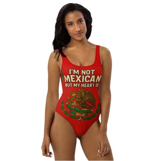 I’m Not Mexican But My Heart Is One Piece Swimsuit