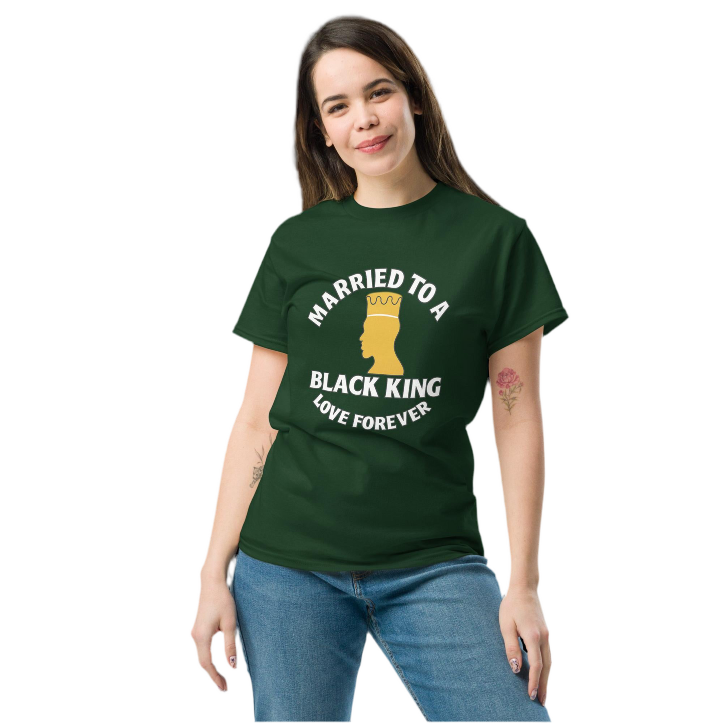 Married to a Black King Love Forever Tee